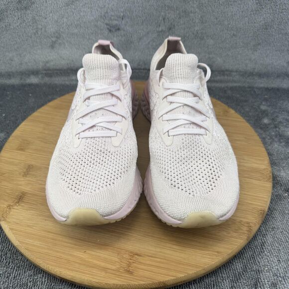 Nike Epic React Flyknit Shoes Womens Size 9 Pink Running Sneakers AQ0070-600 - Picture 3 of 10